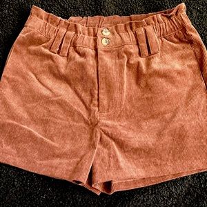 4 for $25 Girls corduroy brown shorts.